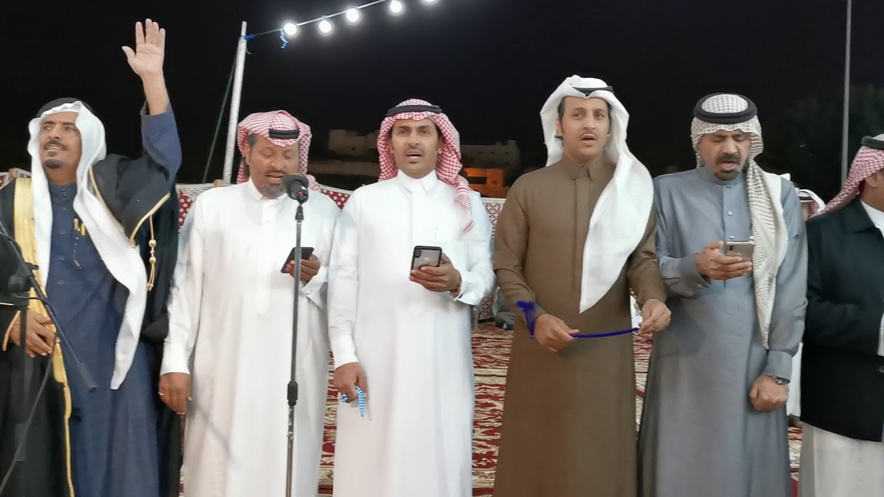 حداية قبيلة عتيبه في حفل زواج الشاعر فواز السعيدي