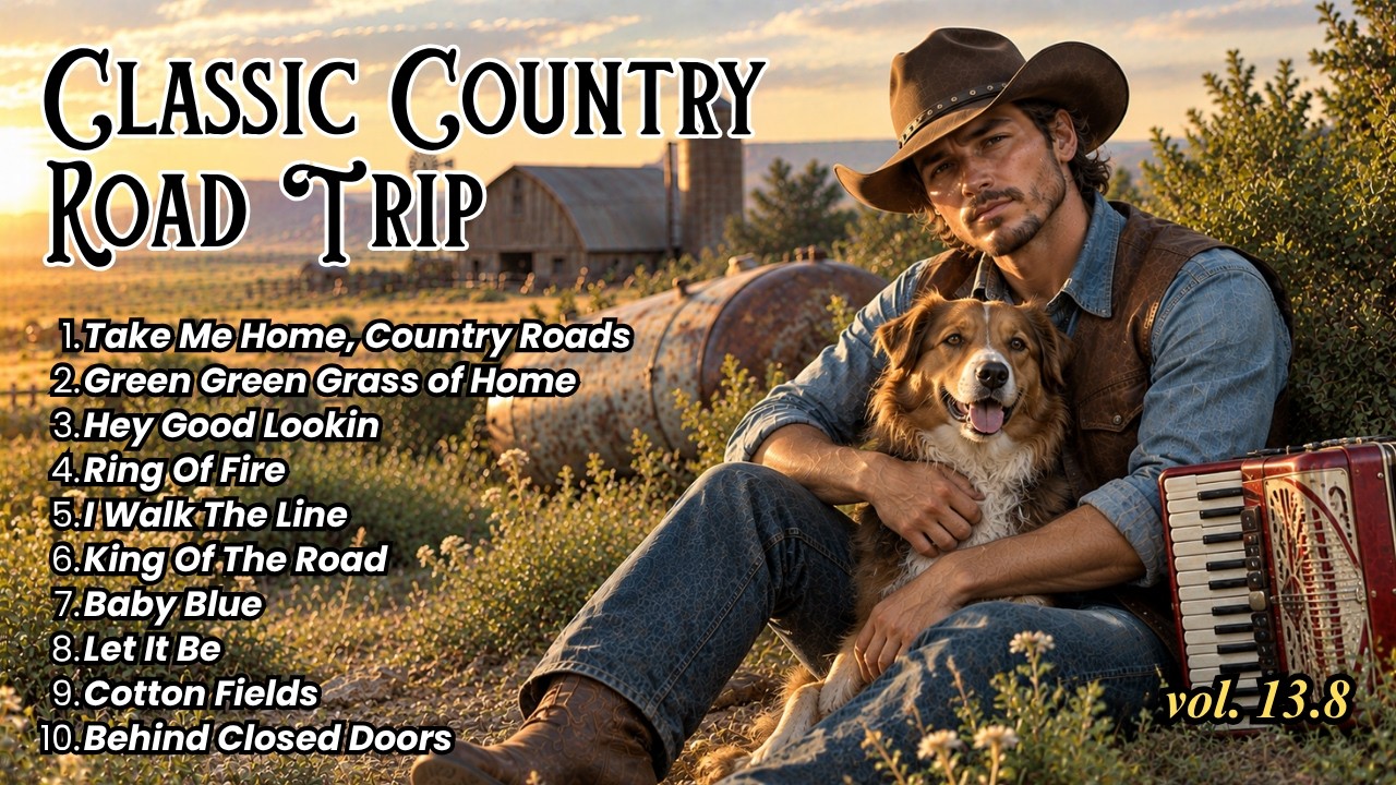 Classic Country Songs Music 60s 70s 80s - Take Me Home Country Roads, Hey Good Lookin, Ring Of Fire