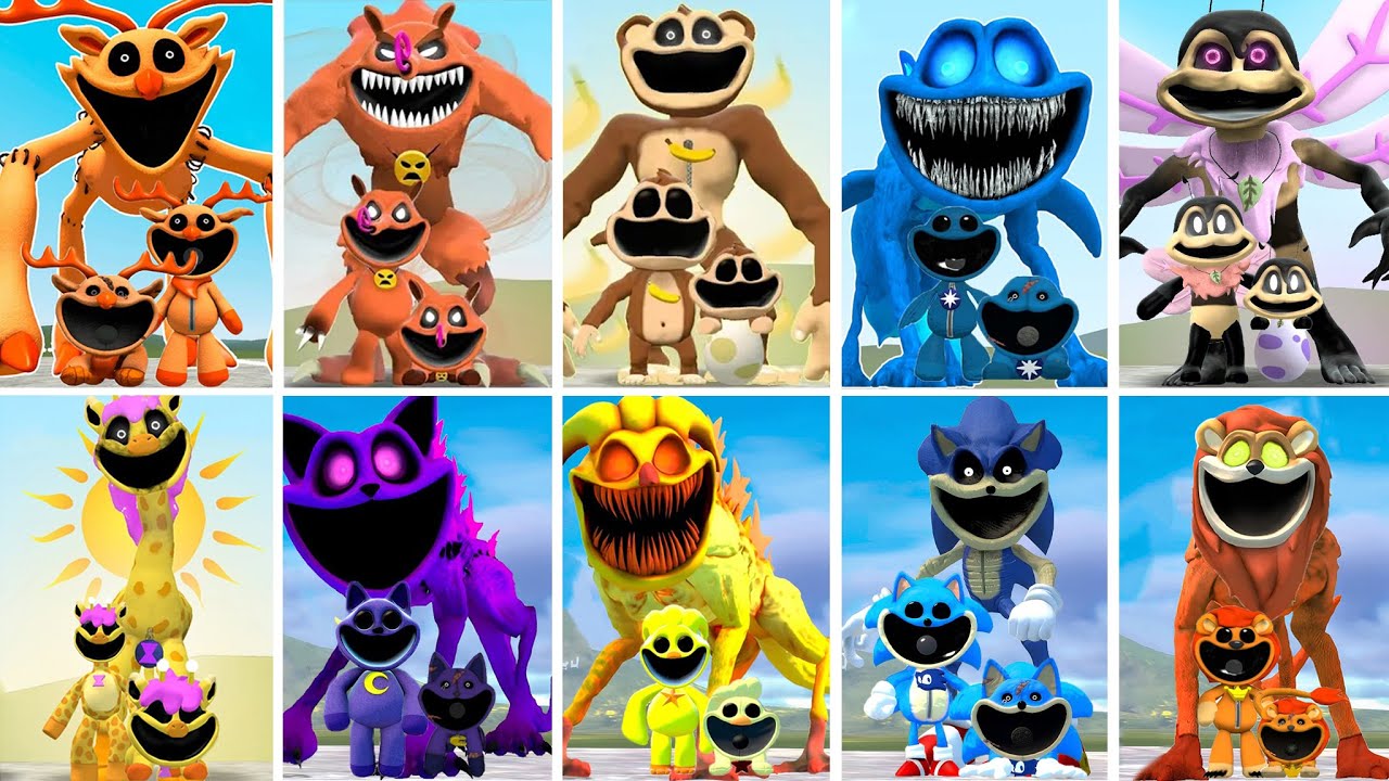 ALL SECRET SMILING CRITTERS - POPPY PLAYTIME CHAPTER 3 In Garry's Mod