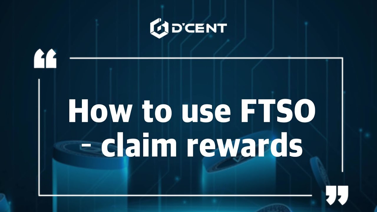[CN sub]D'CENT Wallet: Guide - How to use FTSO-claim rewards