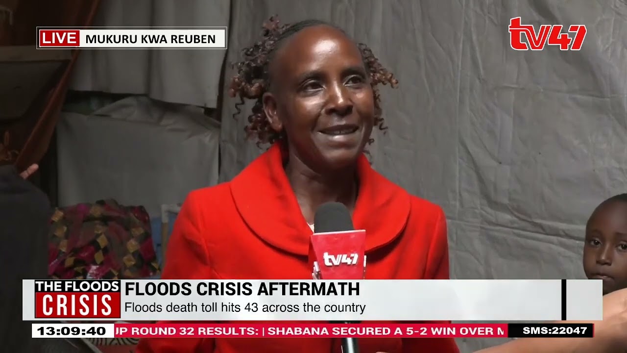 Mt. Zion Healing Church inundated by heavy flashfloods in Mukuru Kwa Reuben; service held outside