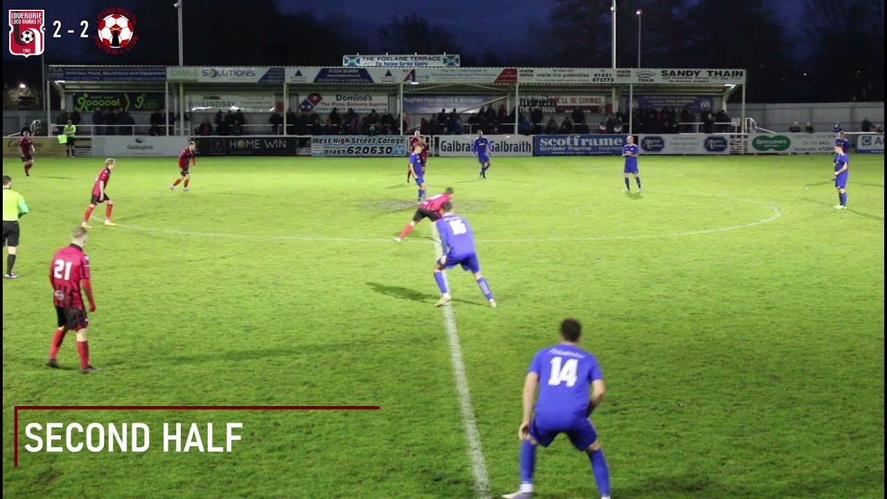 Inverurie Loco Works FC 5 Lossiemouth FC 2 -  Highlights 10 Dec 2021