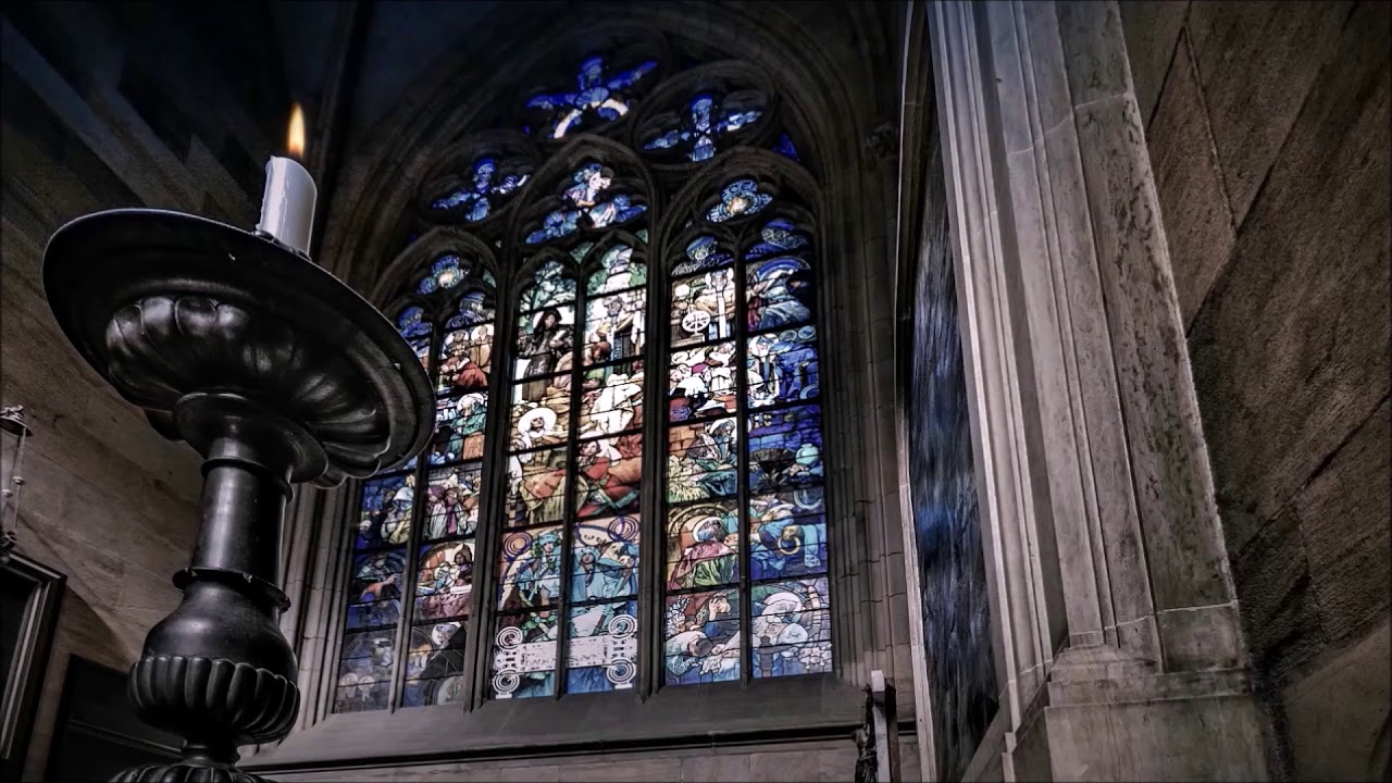 Windy Night in The Monastery🕯 - ASMR Ambience