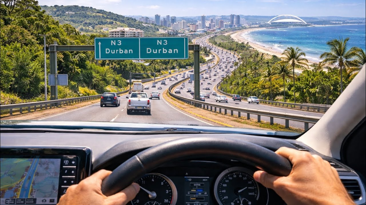 From Pinetown to Durban Beach 😳 | N3 Drive into the City