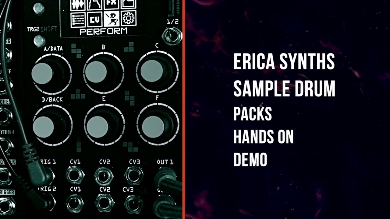 SonalSystem Drum Packs for Erica Synths Sample Drum Hands On Demo