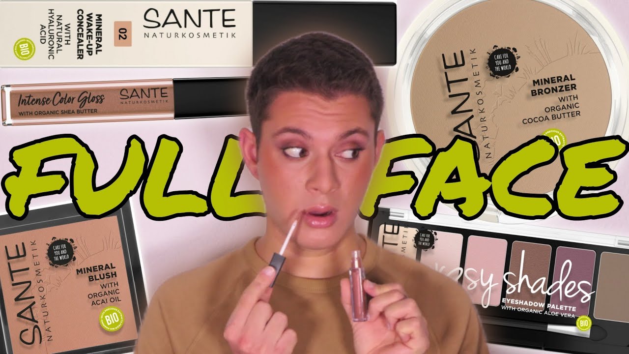 Full Face Sante Naturkosmetik 🪴 | Das beste Drogerie Make Up? | TOP oder FLOP | Review | Ginkgomen