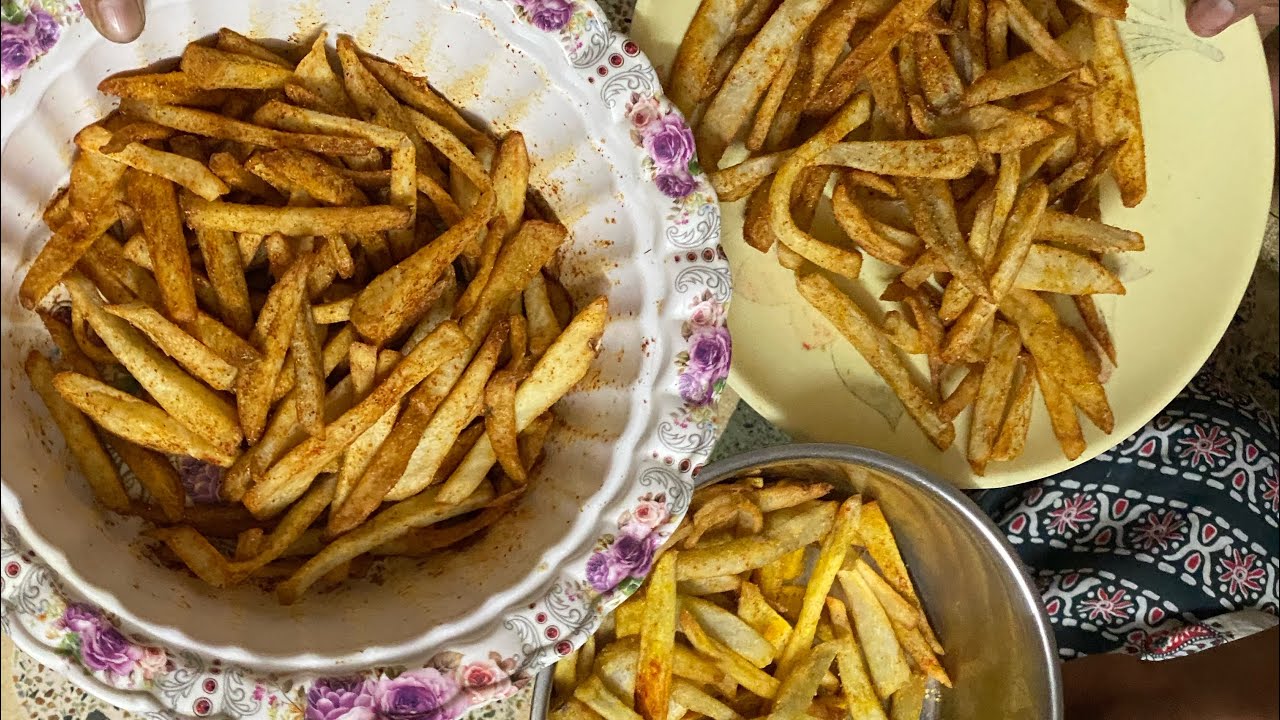 crispy French fries #cooking #recipe #cookingideas 