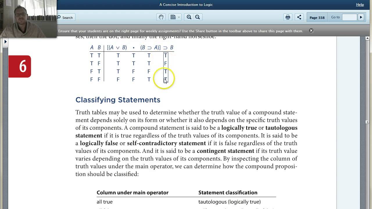 6.3  Truth Tables for Propositions