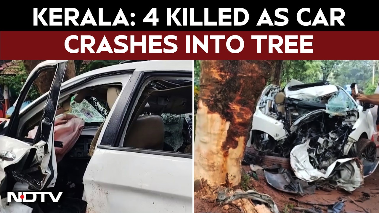 Kerala News | Kerala: Car Crashes Into Tree In Kannur, 4 Killed, 1 Injured