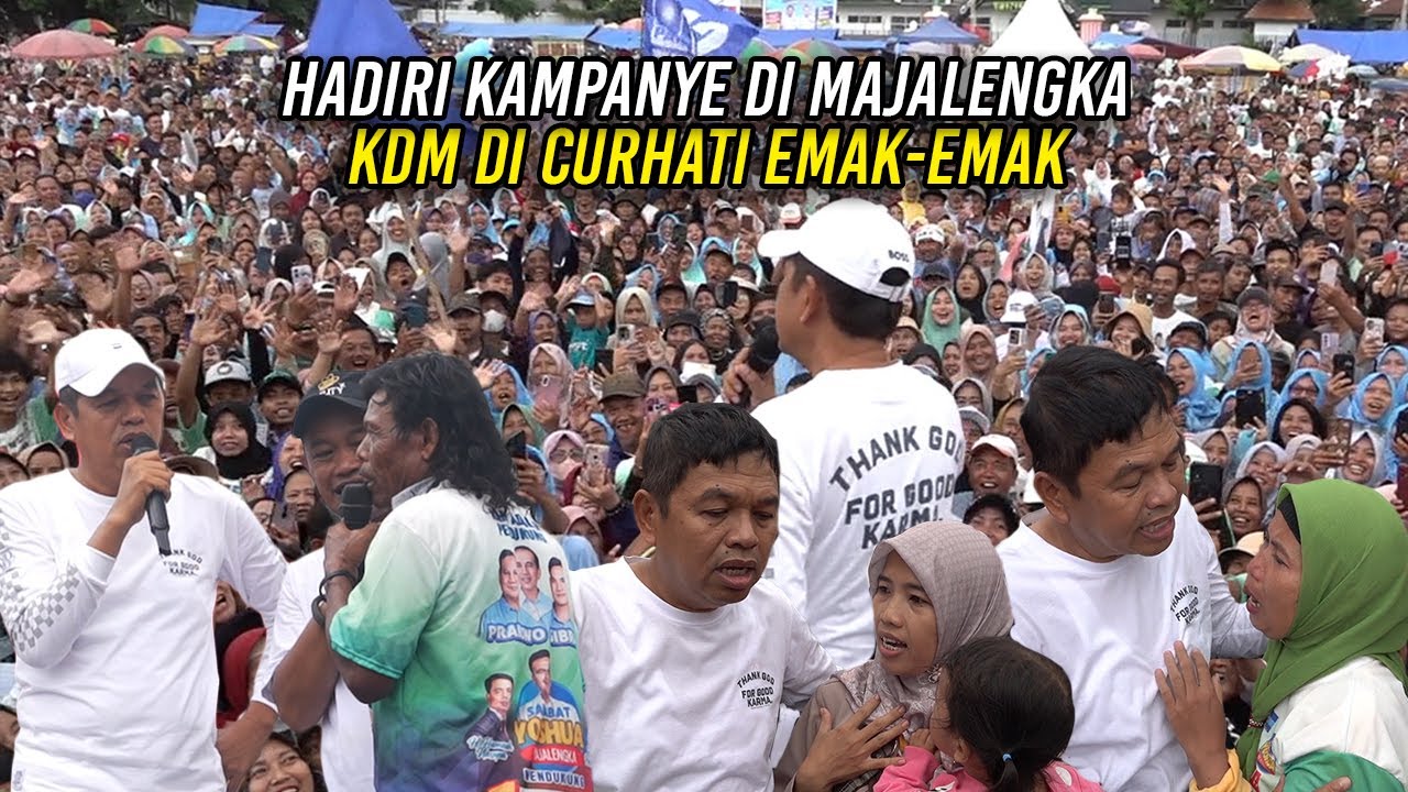 HADIRI KAMPANYE DI MAJALENGKA | KDM DICURHATI EMAK-EMAK