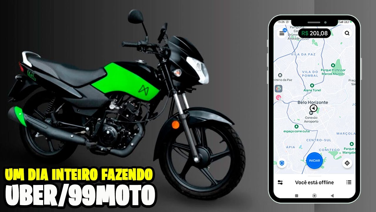 MEU PRIMEIRO DIA FAZENDO UBERMOTO E 99MOTO DE MOTTU 110 QUANTO DEU PRA FAZER ?