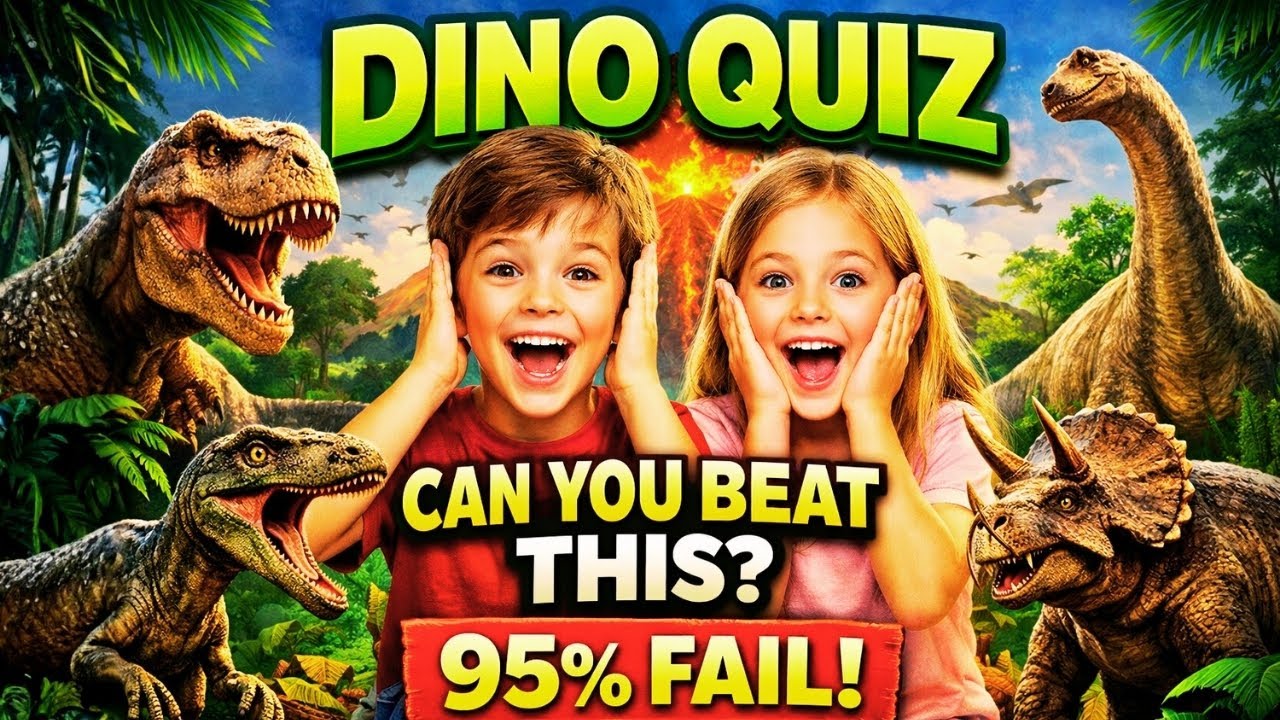 DINO QUIZ 🦖 | 50 Dinosaur Questions That Look Easy but Aren’t