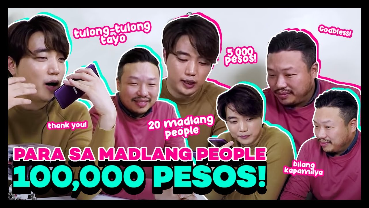 GIVING AWAY 100,000 PESOS to Madlang People | Ryan Bang