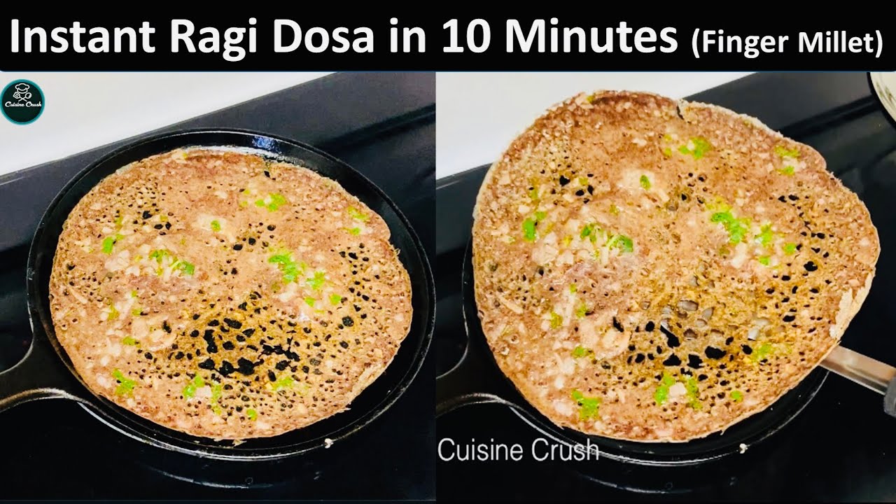 Instant Ragi Dosa Recipe | Instant Crispy Ragi Dosa | Weight Loss Recipe | Finger Millet Recipe