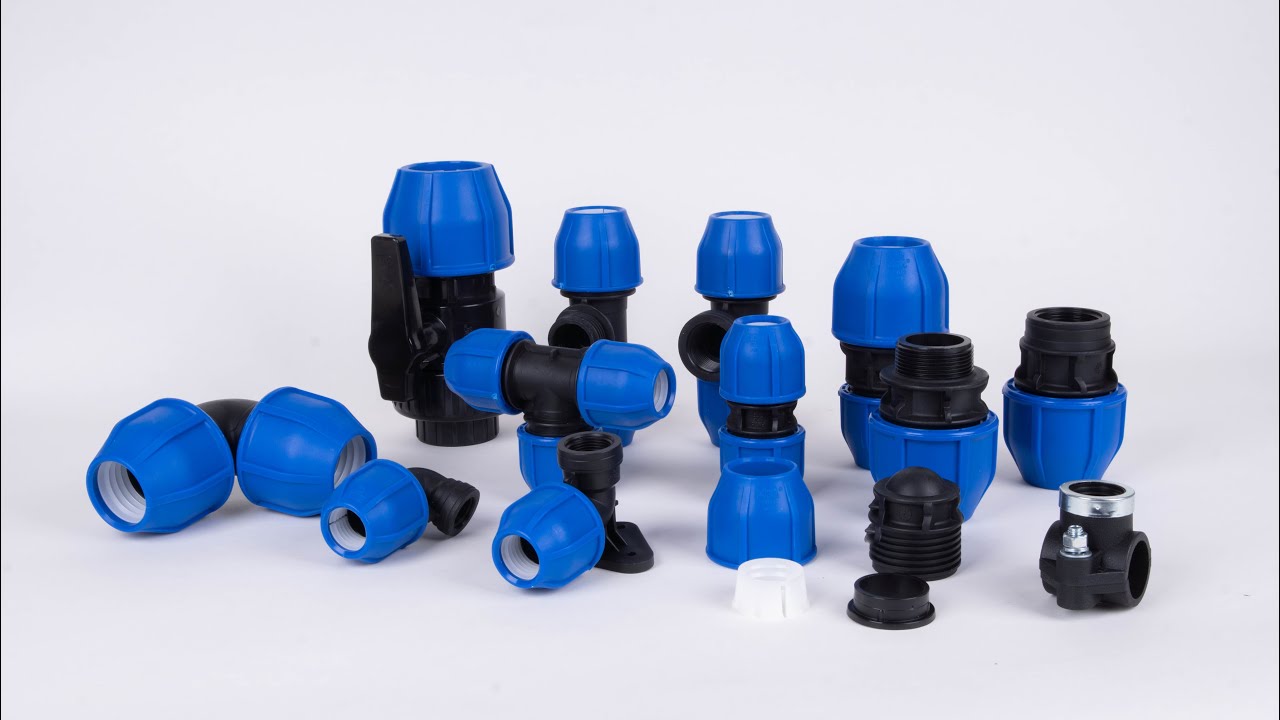 How to connect PE pipe with PP compression fittings