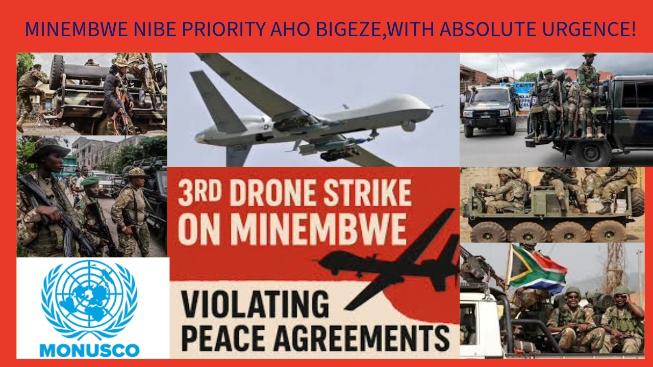 URGENT:MINEMBWE BARATABAZA|SOUTH AFRICA YIKUYE MURI MONUSCO|NTA MAHORO MUKARERE CNDD-FDD IKIDEGEMBYA