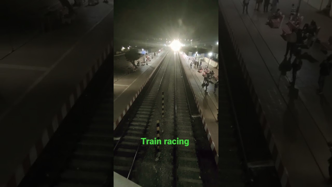 First train racing video #train #trainvideo #shorts