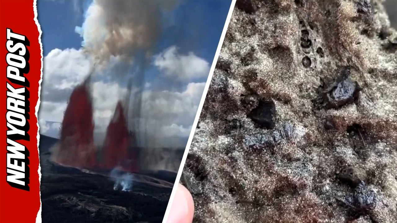 MASSIVE Volcano Eruption Sends Lava and Ash Into the Sky