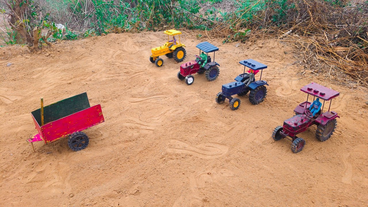 4 Tractor Drivers' Race 😲 | Hulk Wins The Soil Challenge 🚜💪