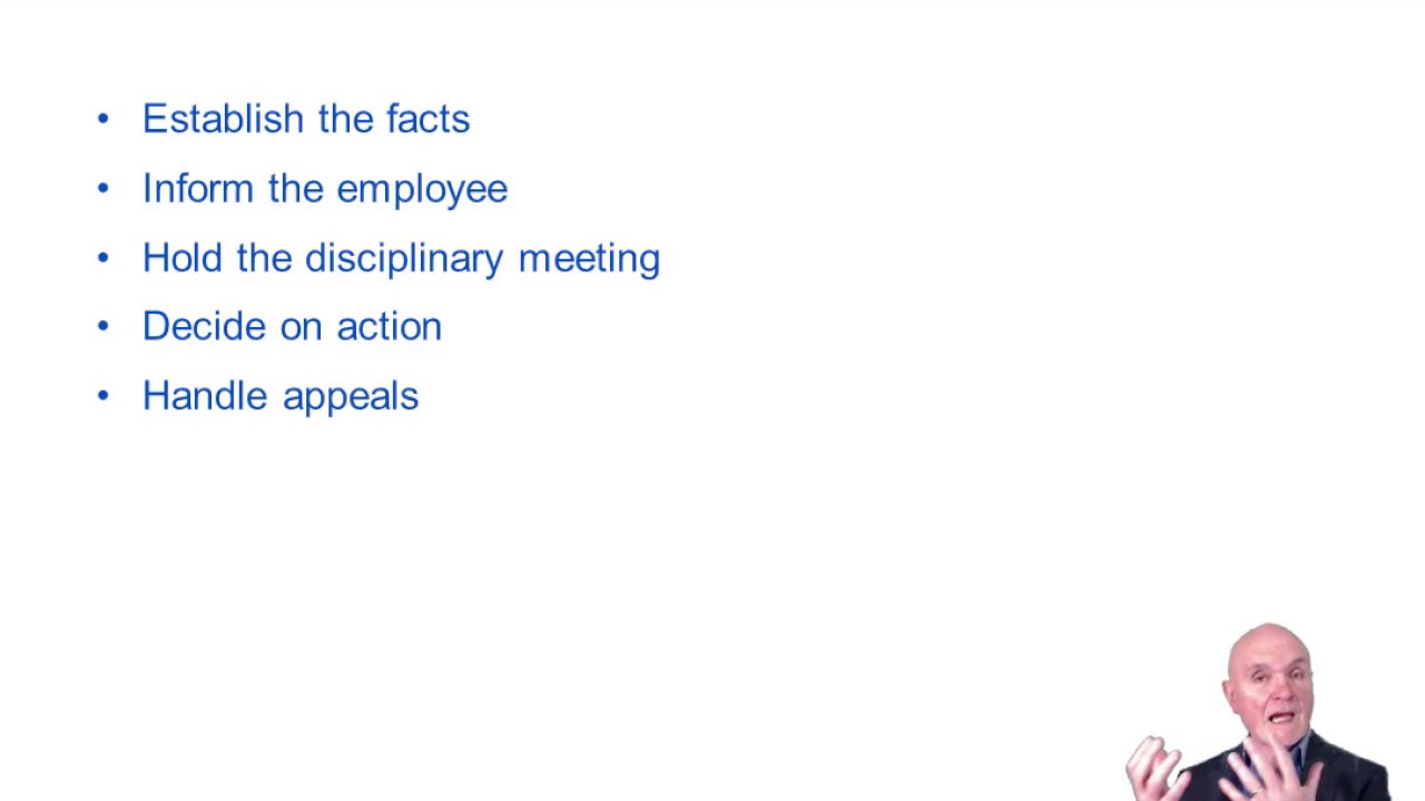 CIMA BA4 Employment law: Disciplinary procedures, employment protection and termination