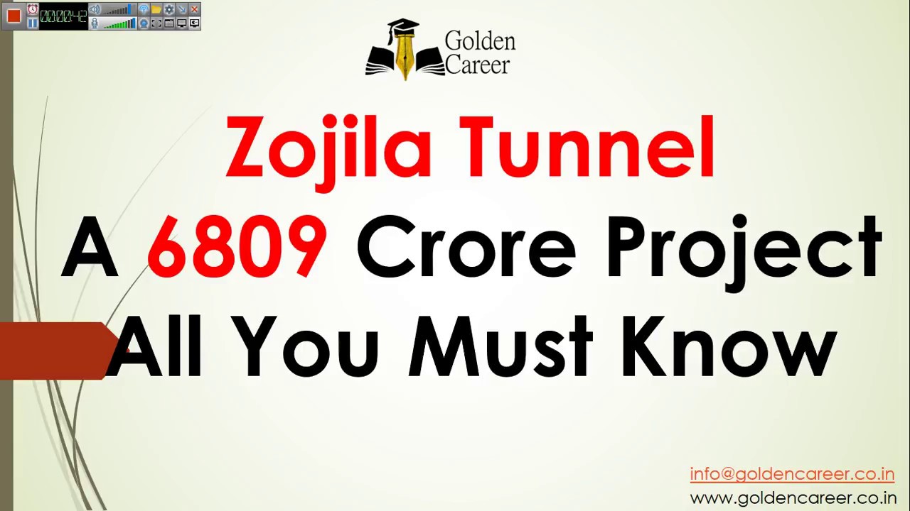 Zojila Tunnel - Largest Tunnel of the World