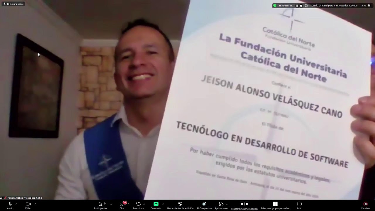 Ceremonia de Grados Virtual.