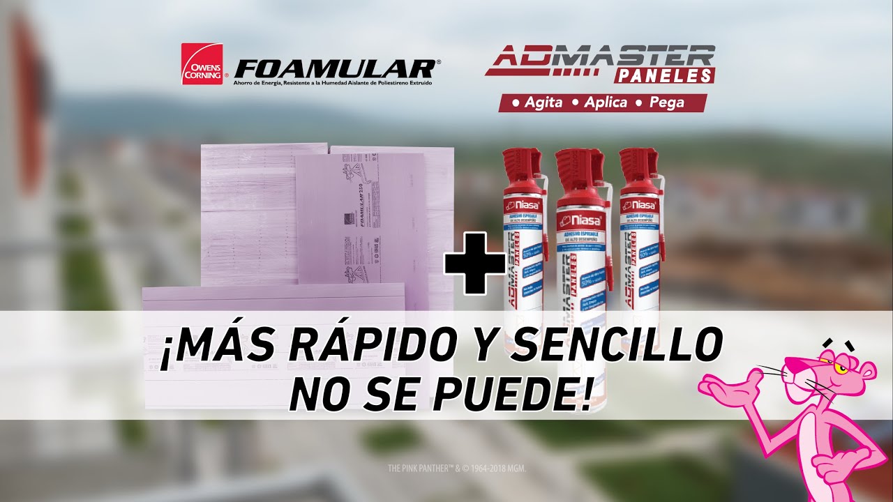 Instalaci&oacute;n: Aislamiento de FOAMULAR con ADMASTER Paneles