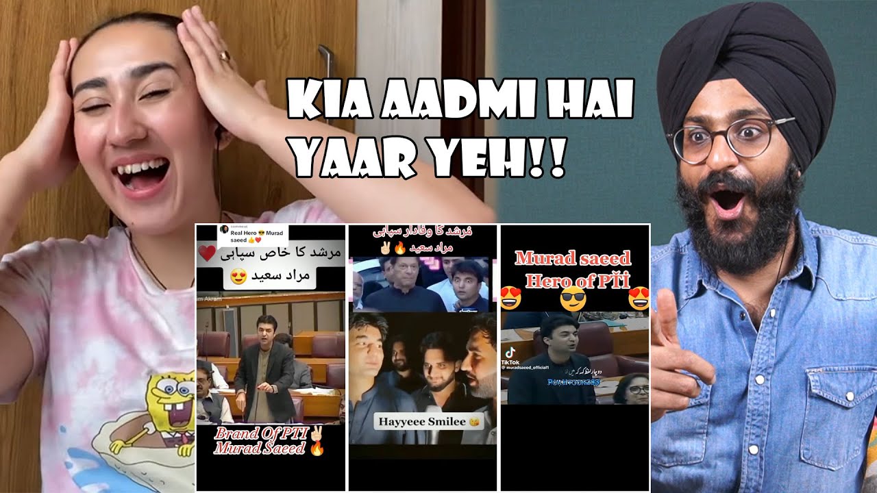 Indian Reaction to Muraad Saeed Tiktok Compilation| Raula Pao