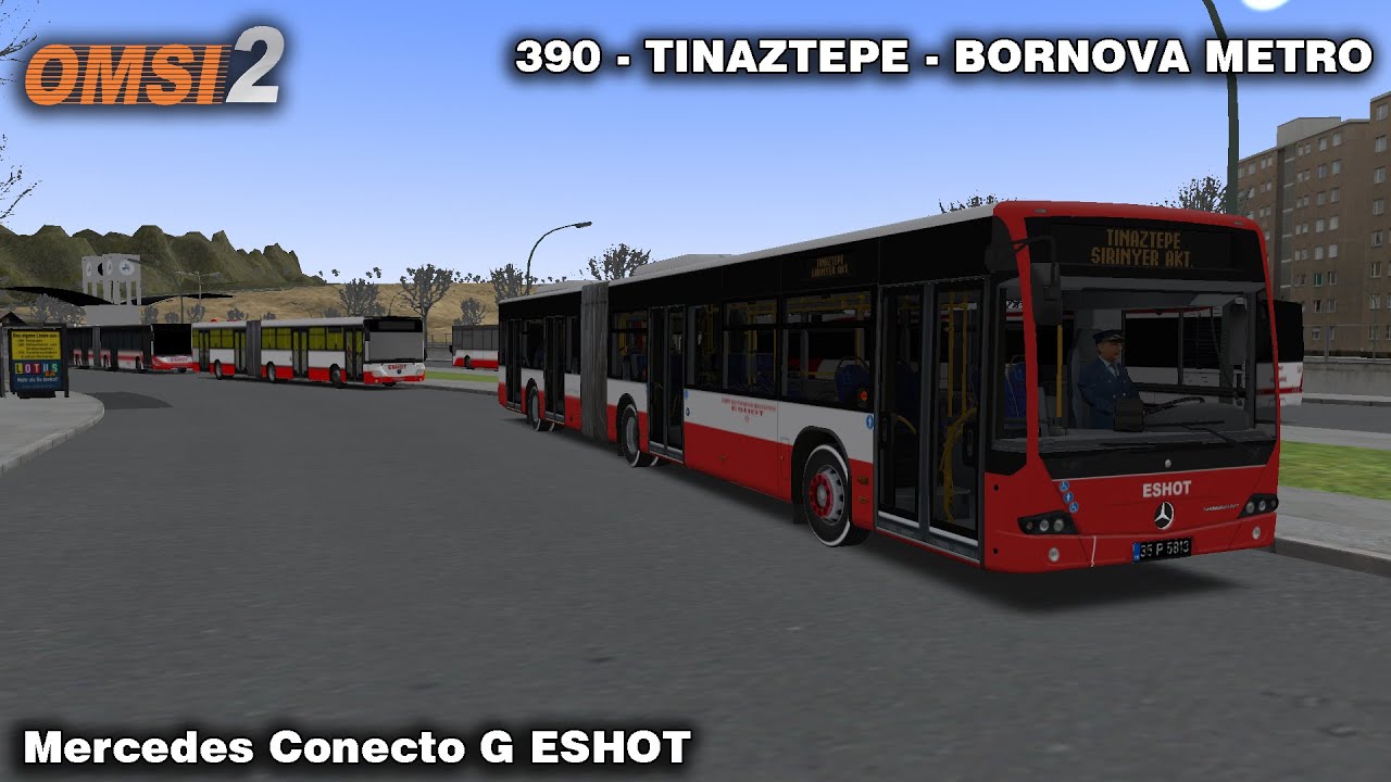 GÖRKEM KAPTANIMIN SEFERİ - OMSI 2 - MERCEDES CONECTO G ESHOT - 390 - İZMİR TINAZTEPE - BORNOVA METRO