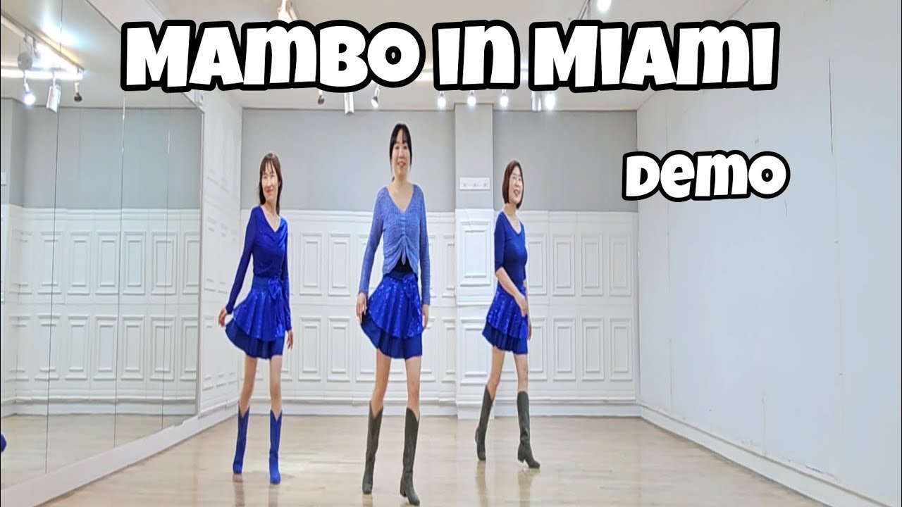 Мамбо в Miami Line Dance (Демо) / Высокий уровень для начинающих / Хельма Нур