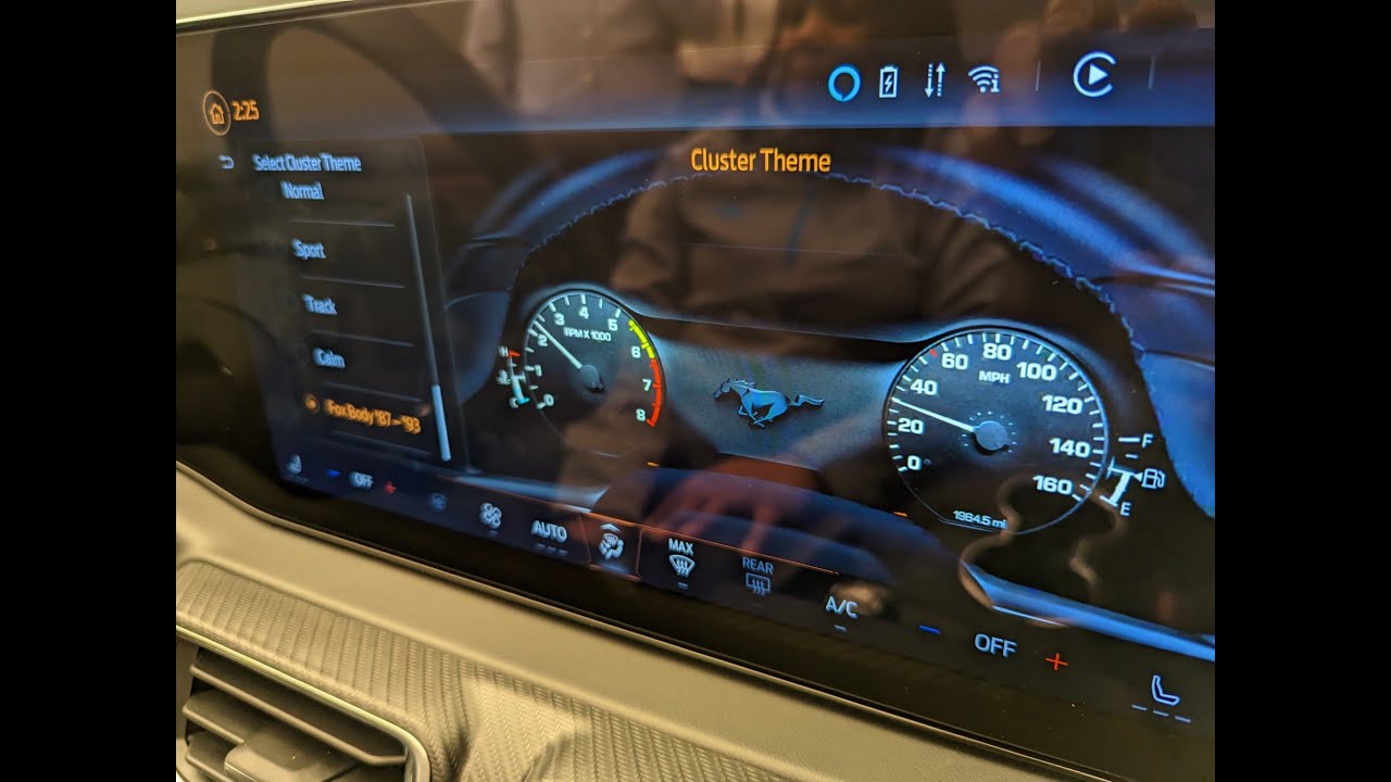 Playthrough of the 2024 Ford Mustang Infotainment system
