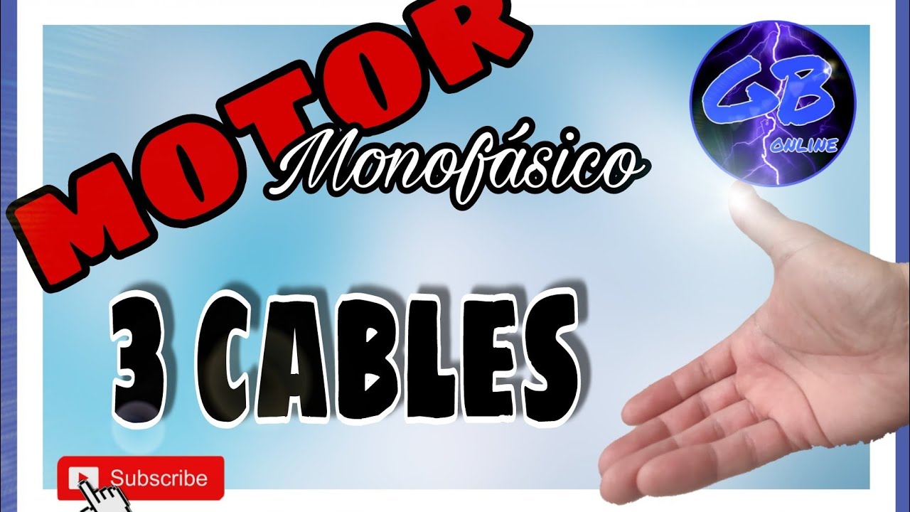 Como conectar un MOTOR monofásico de 3 cables.....GB online💡💡💡