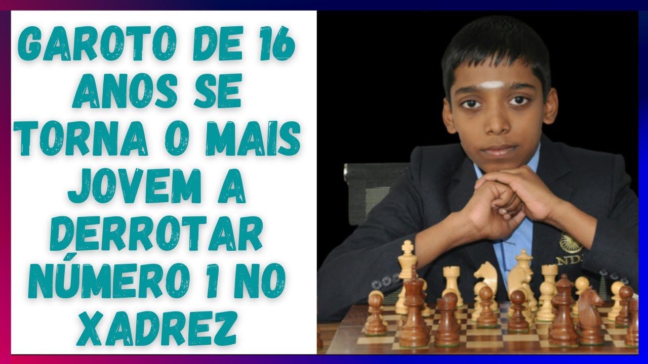 ✅ Garoto de 16 anos se torna o mais jovem a derrotar número 1 no xadrez.(ÚLTIMAS NOTÍCIAS)