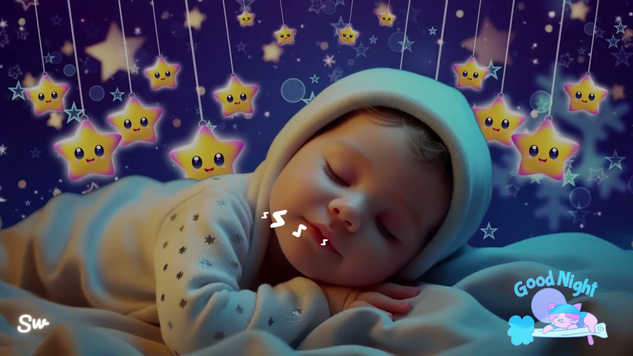 Baby Sleep Music🎵Baby Sleep Instantly in 3 Minutes💫Overcome Insomnia Fast💕Mozart Brahms Lullaby