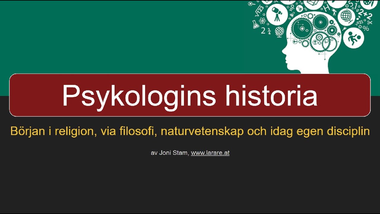 Webblektion: psykologins historia