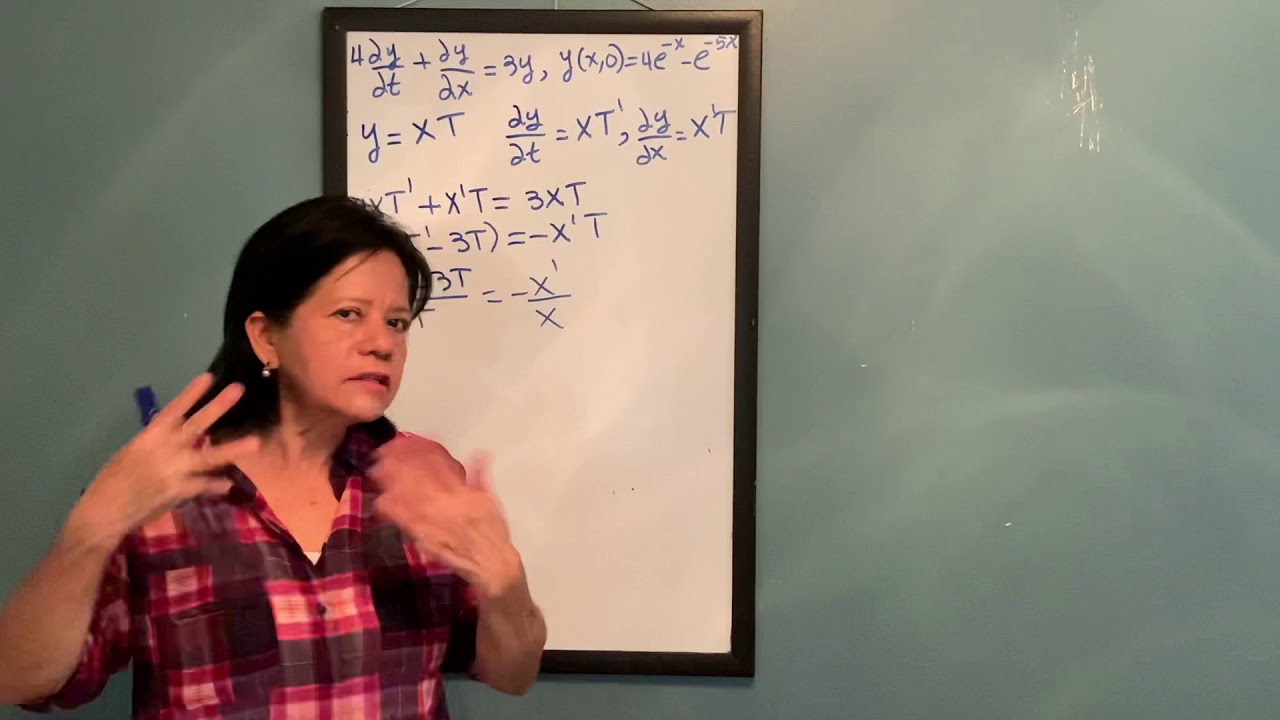 Soluci&oacute;n de ecuaciones parciales por separaci&oacute;n de variables | Matem&aacute;ticas con Cesiah