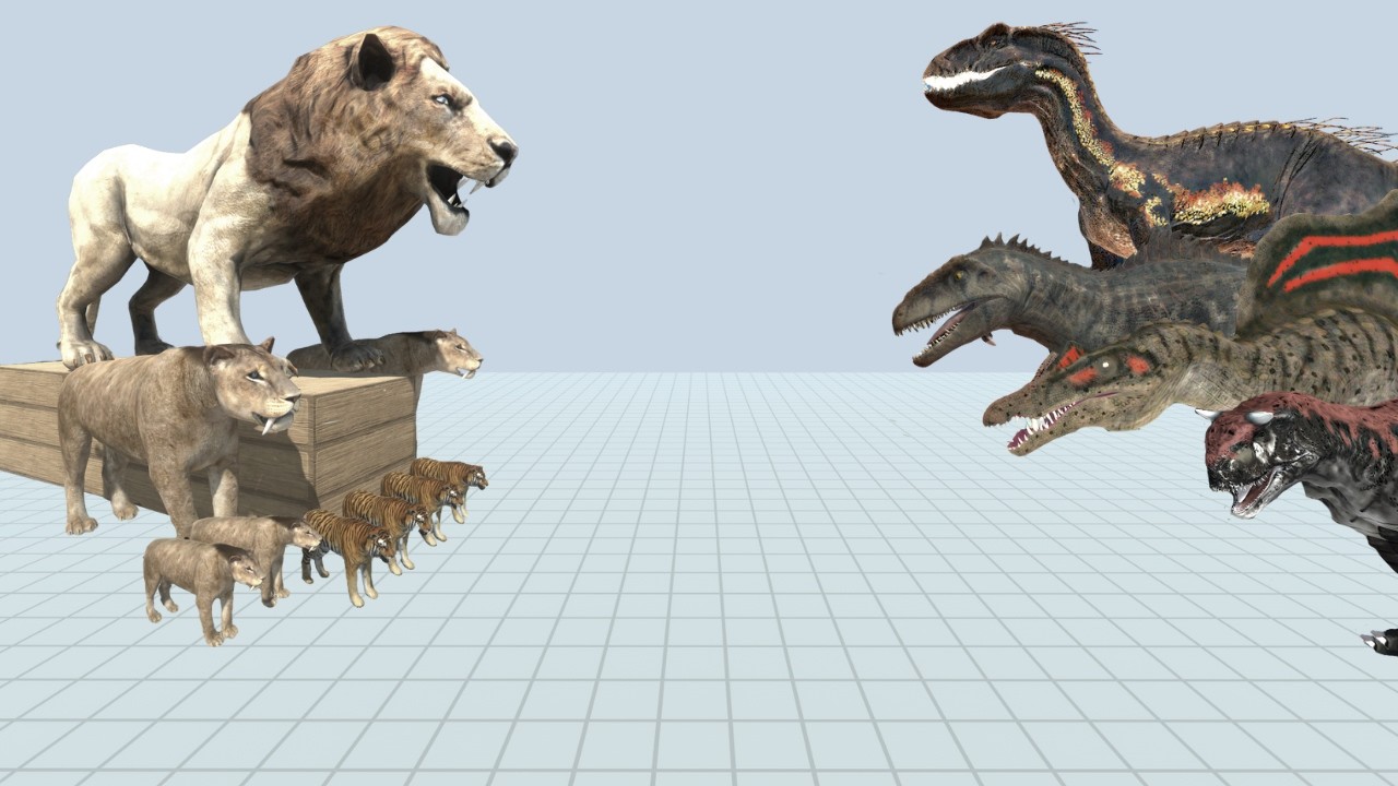 Lion Team vs Indoraptor Team | ARBS