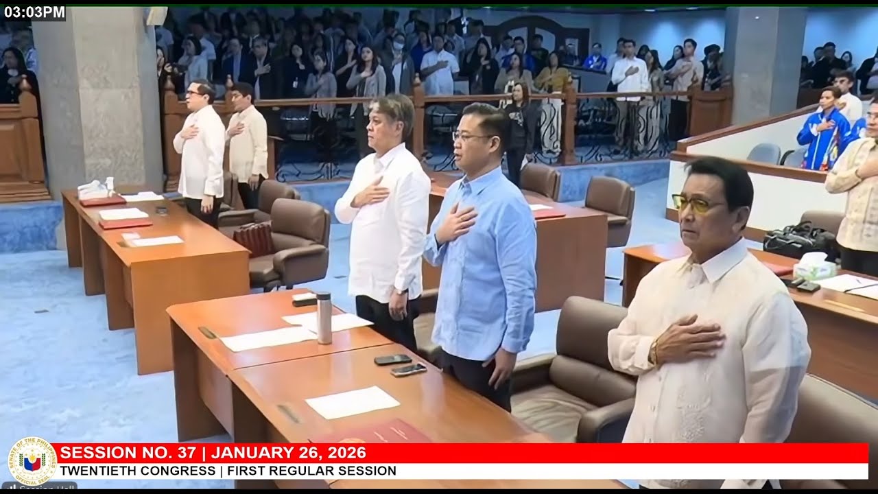 LIVE: Senate Plenary Session No. 37 (January 26, 2026)