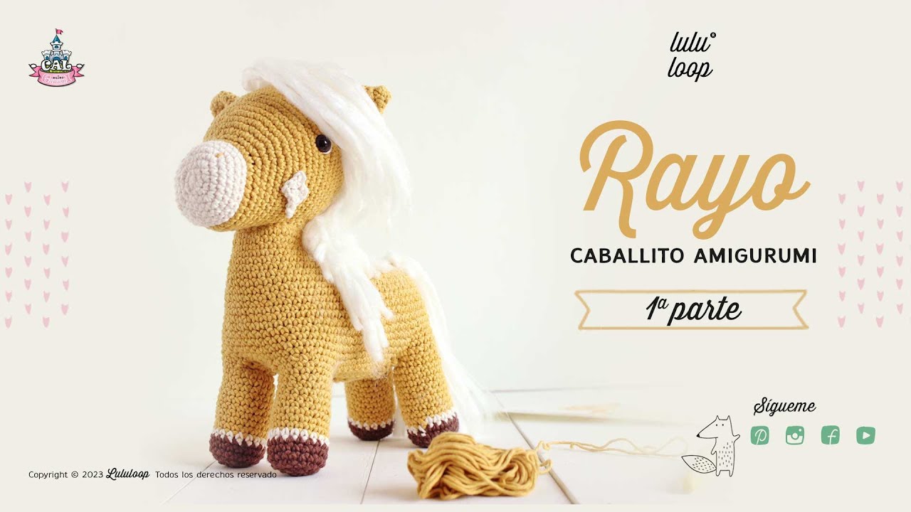 Caballo Amigurumi  Rayo - CAL Reinogurumi