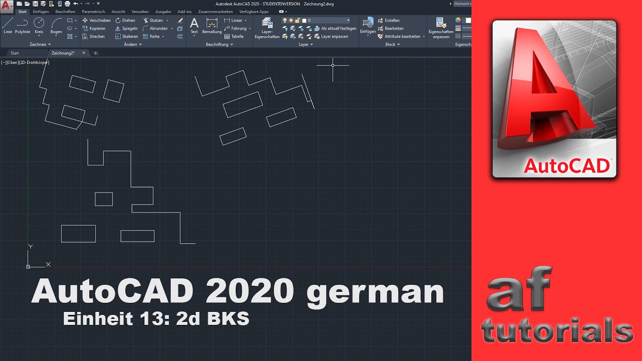 AutoCAD (deutsch) - Einheit 13 - 2d BKS (BenutzerKoordinatenSystem)