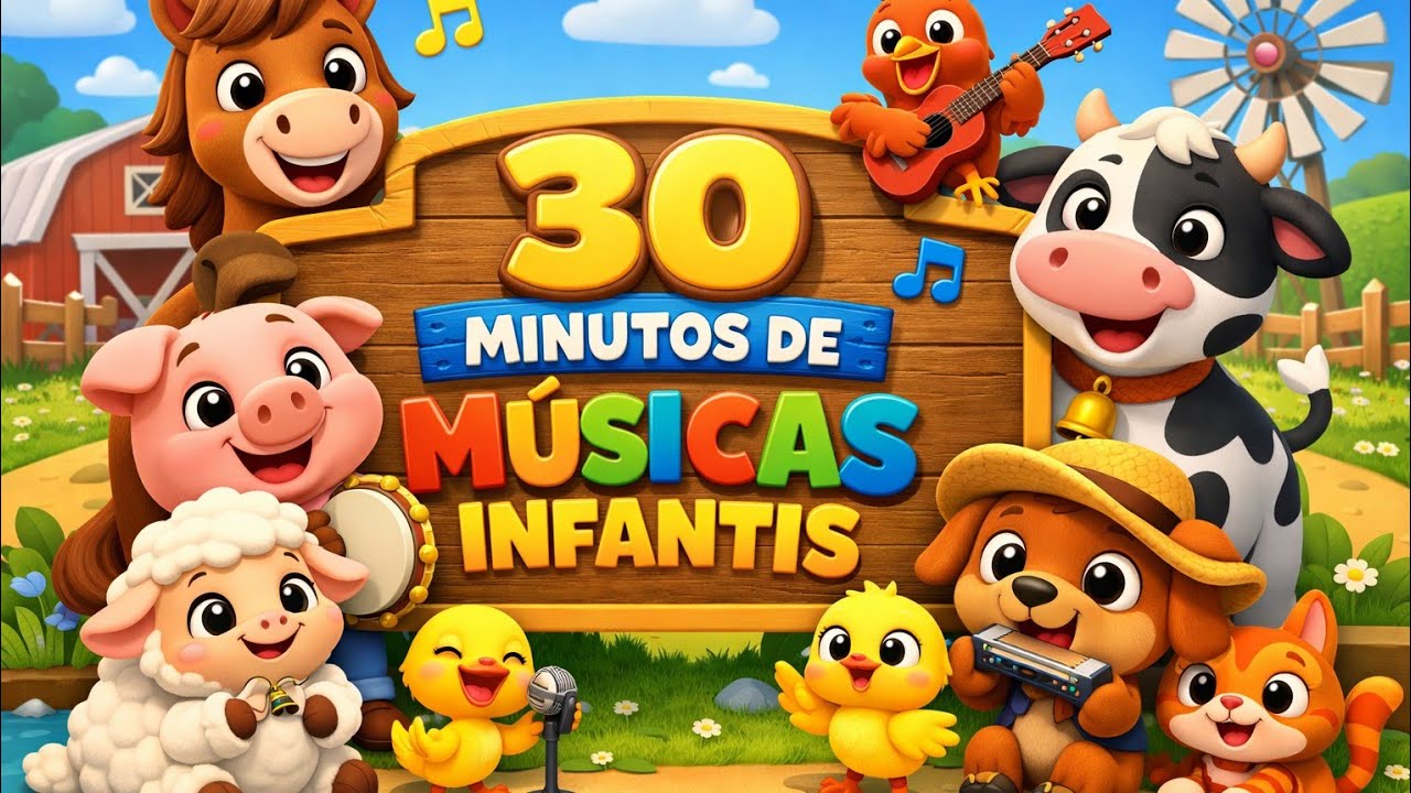 30 MINUTOS DE MÚSICAS INFANTIS 🎶 MÚSICAS PARA CRIANÇAS 🎶 TIA SHIRLEY 