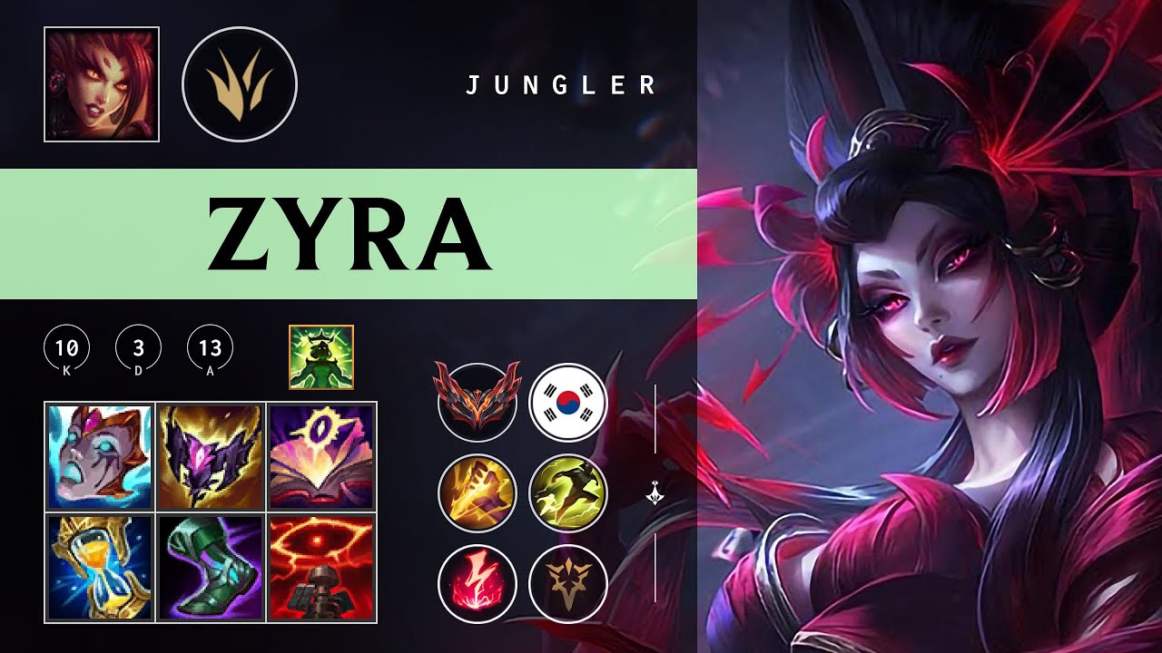 Zyra Jungle vs Lee Sin - KR Grandmaster Patch 26.02