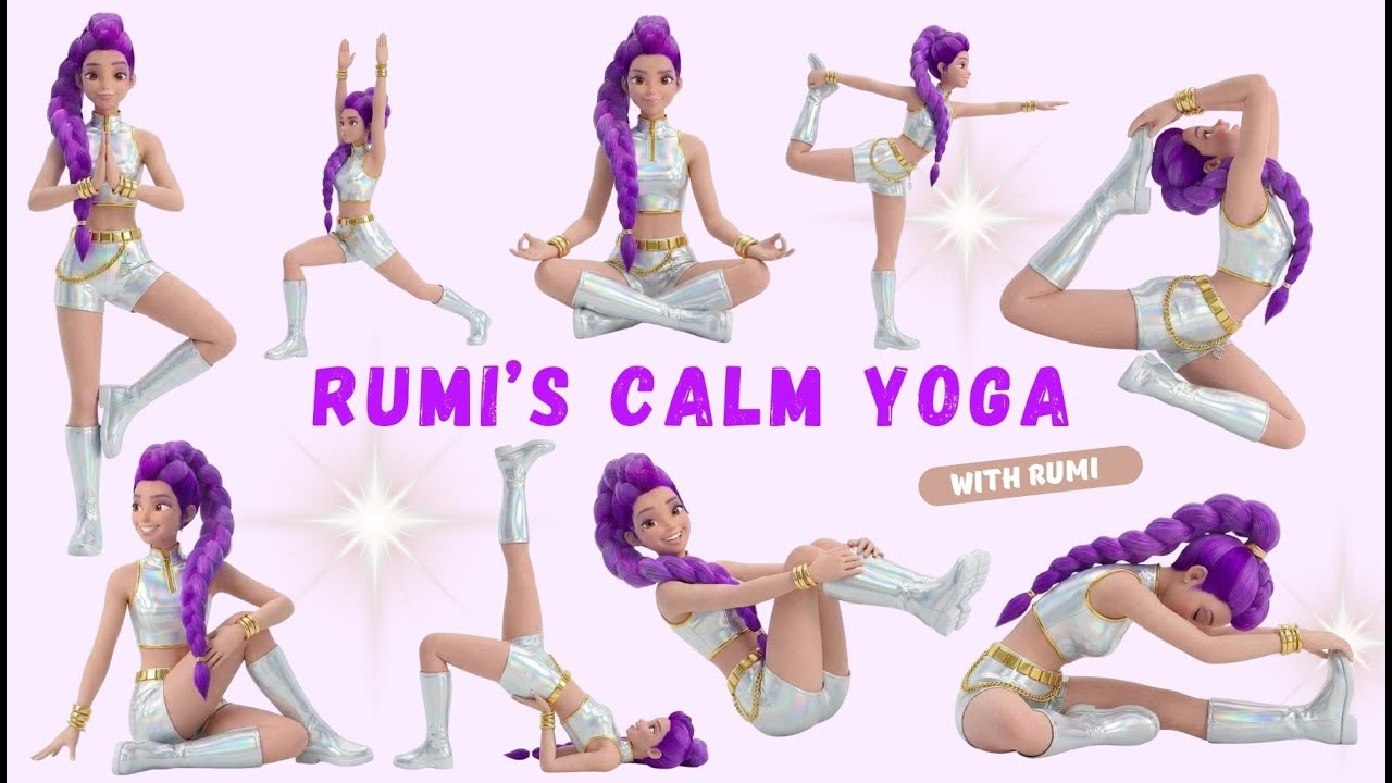 Easy Yoga Poses With Rumi | KPop Demon Hunters | Calm Yoga for Kids