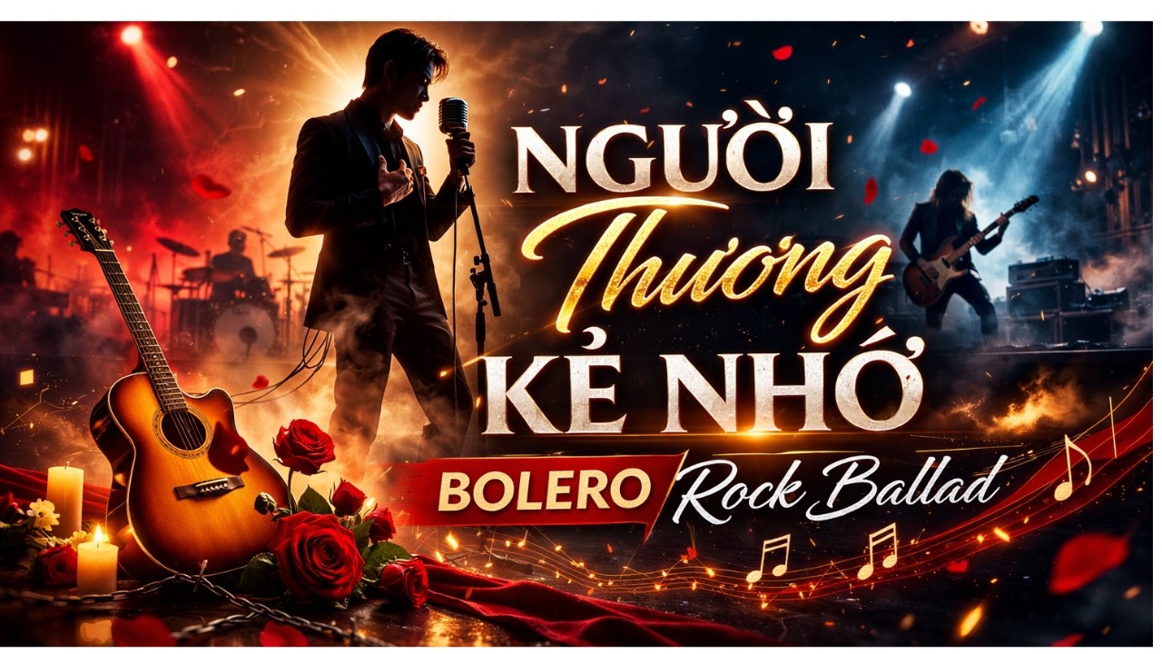 Người Thương Kẻ Nhớ (Hàn Châu) | Bolero Rock Ballad