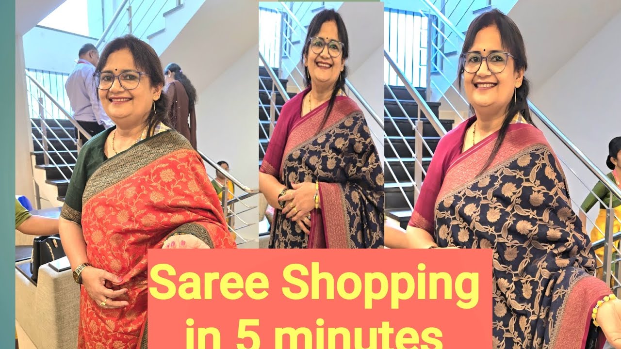 Saree Shopping @VanuGlowVlog 