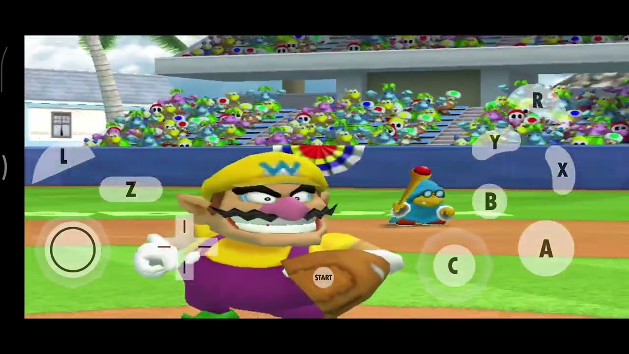Mario baseball gameplay 