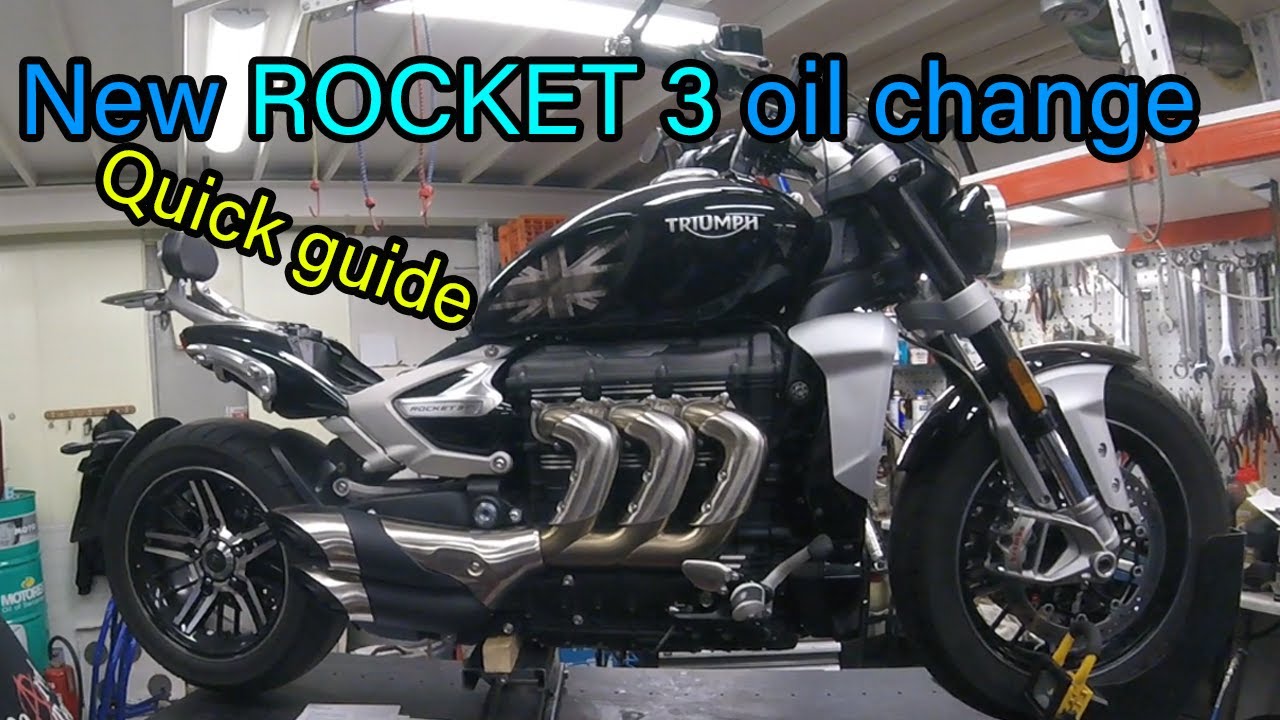 NEW Triumph Rocket 3 GT Oil change quick guide. How to do an oil change for new Rocket 3 GT.
