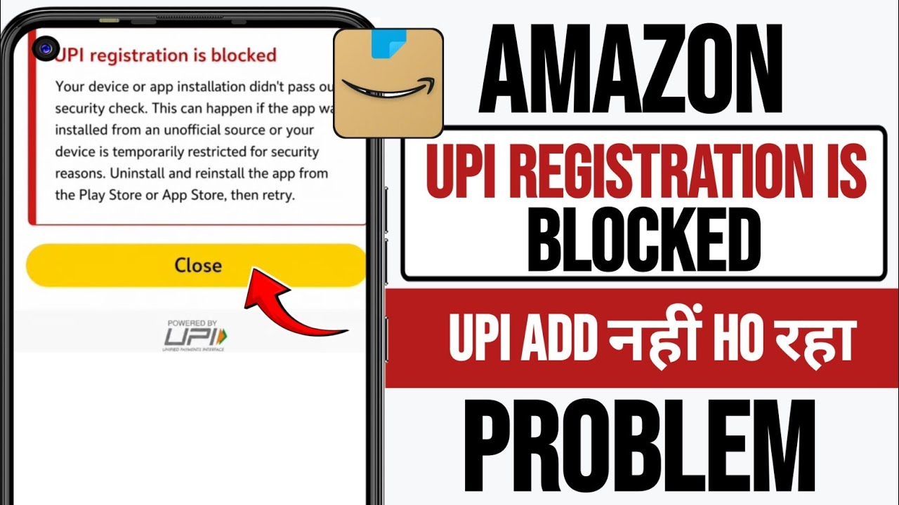 Amazon pay UPI registration is blocked problem | how to fix  UPI registration is blocked amazon
