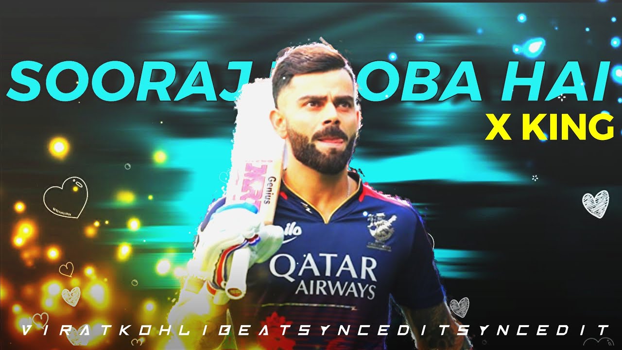 Virat kohli ✨X Sooraj dooba hai✨BEATSYNCEDIT •Criceditx10