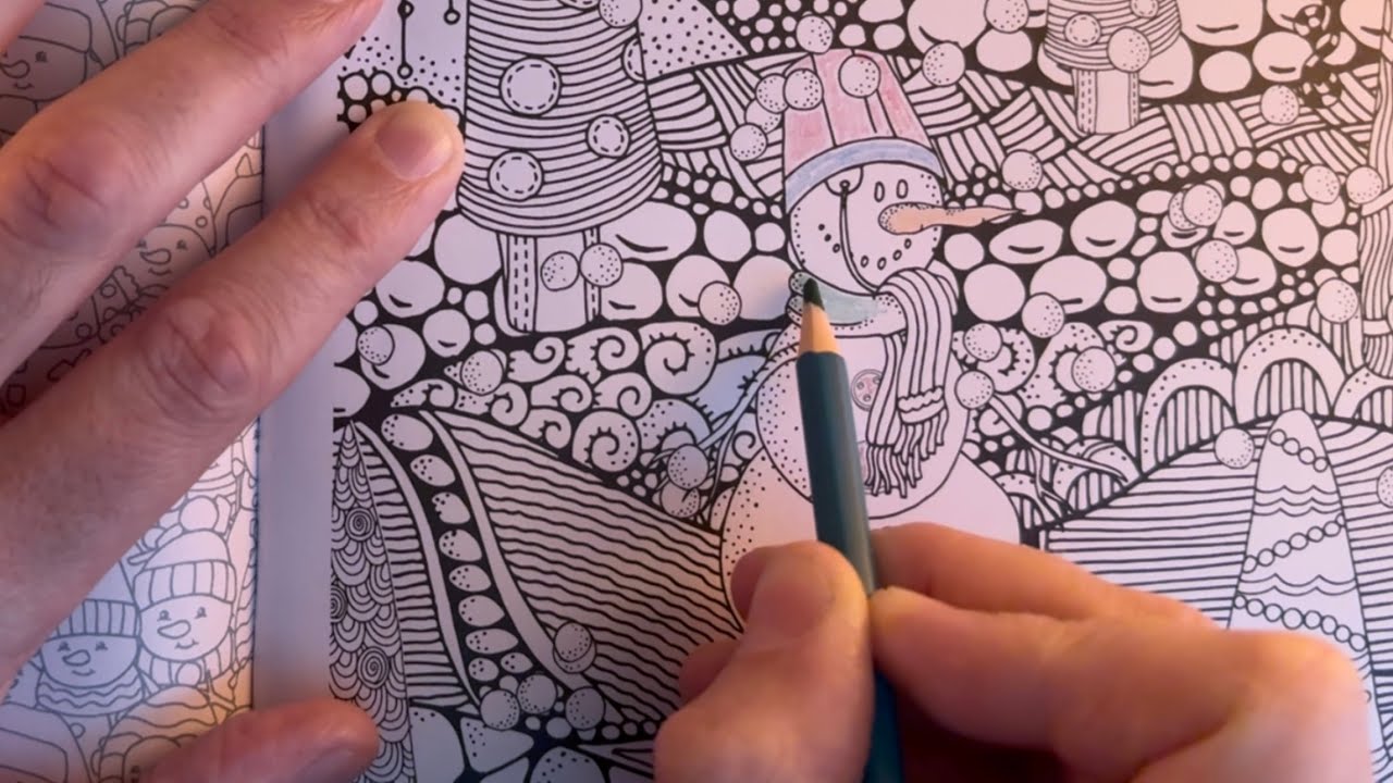 ASMR Colouring Drawing Book Pencil Pen Whisper Soft Spoken Tingles Video #mouthwhisper #colouring